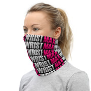 MW PINK💕 Lg. Pattern Pink on Black Neck Gaiter
